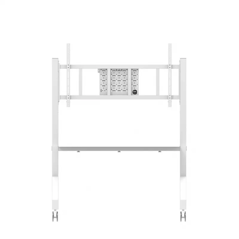 Neomounts MOVE Go XL FL50-575WH1 TV-teline, 65-110 tuumaa, enint. 125 kg, VESA 100x100-1100x600, korkeus säädettävissä 129-139 cm, lukittava, nopea asennus, TÜV-sertifioitu, valkoinen