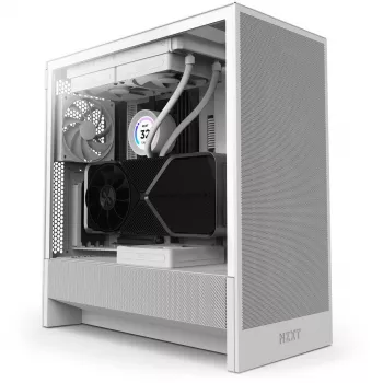 NZXT CPU kotelo H7 Flow 2024 Mid Tower Airflow ATX valkoinen