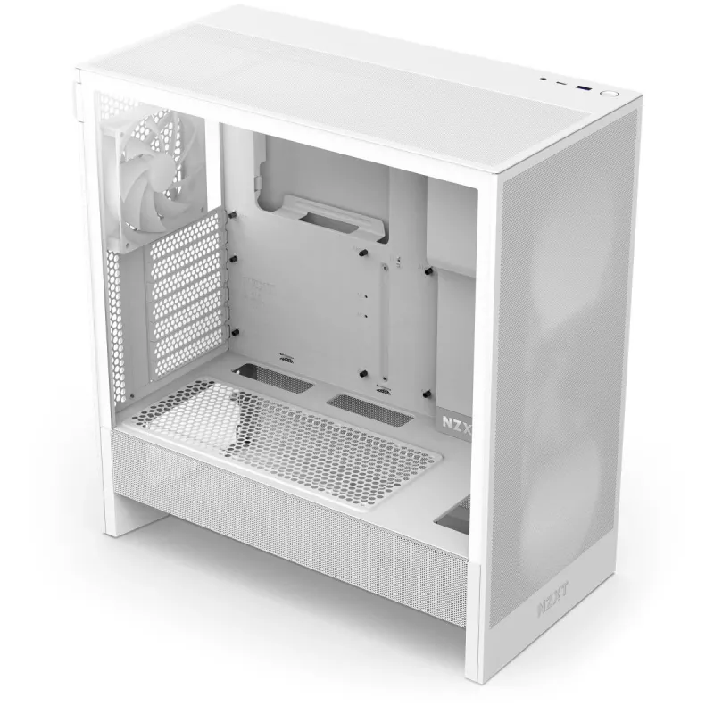 NZXT H5 Flow 2024 Midi Tower -kotelo, valkoinen