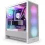 NZXT H5 Flow RGB 2024 Midi Tower -kotelo, valkoinen