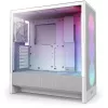 NZXT H5 Flow RGB 2024 Midi Tower -kotelo, valkoinen