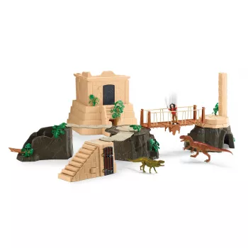 Toiminta/seikkailu Schleich Eroberung des Dino-Tempels Mega-Set monivärinen