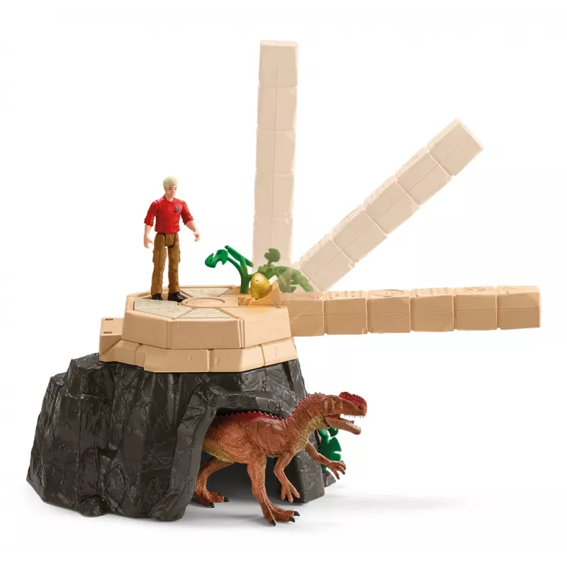 Toiminta/seikkailu Schleich Eroberung des Dino-Tempels Mega-Set monivärinen