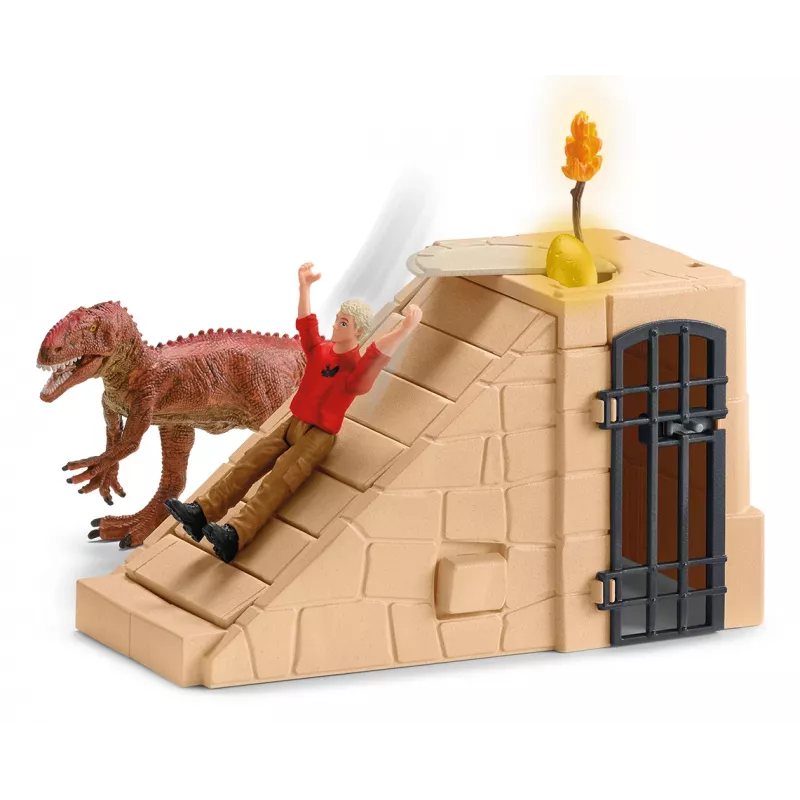 Toiminta/seikkailu Schleich Eroberung des Dino-Tempels Mega-Set monivärinen