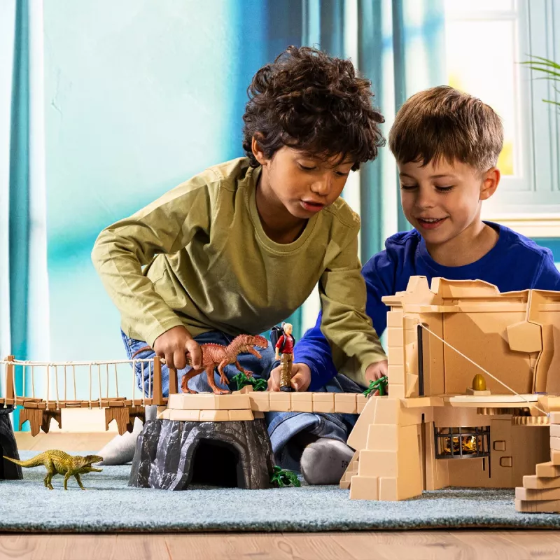 Toiminta/seikkailu Schleich Eroberung des Dino-Tempels Mega-Set monivärinen