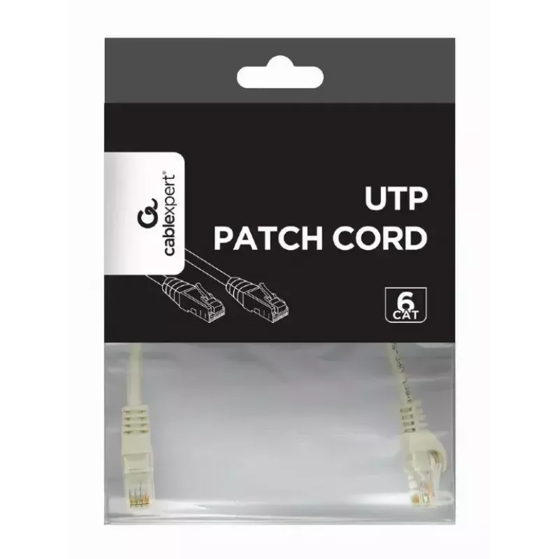 Verkkokaapeli, GEMBIRD, PP6U-CU-7.5M, RJ45, Cat.6, 7,5 m, harmaa