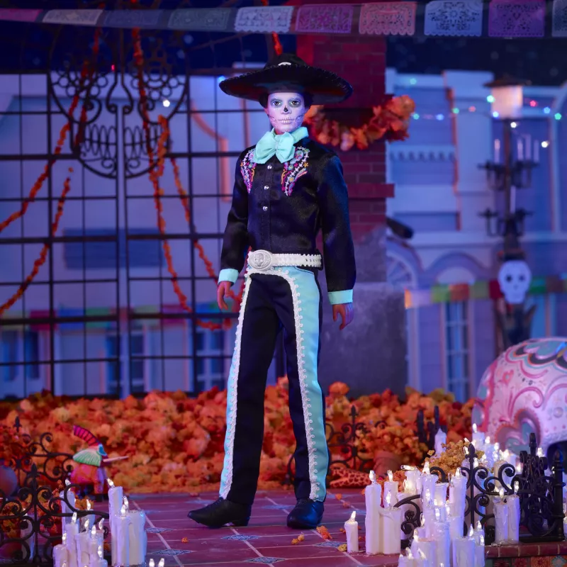 Muotinukke Mattel Barbie Ken Dia de Muertos monivärinen 3+