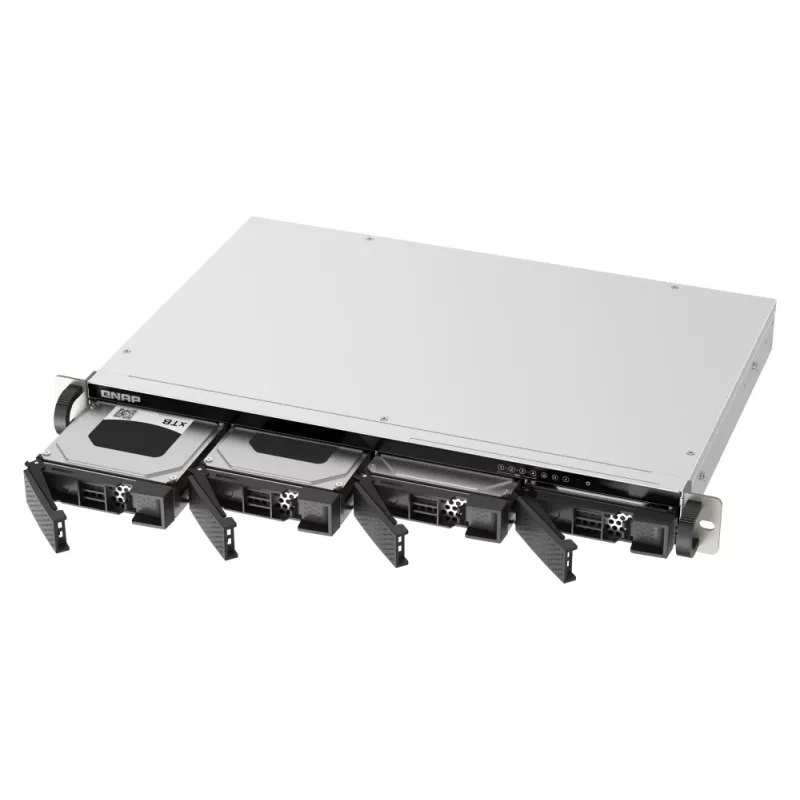 QNAP TS-433eU NAS-teline (1U) Cortex-A Cortex-A55 4 GB 0 TB QNAP Turbo System musta