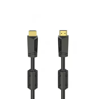 Hama High-Speed HDMI-kaapeli, uros-uros, 4K, Ethernet, kullattu, 10,0 m