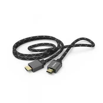 Hama 00205240 HDMI-kaapeli 3 m HDMI Type-A (standardi) musta, harmaa