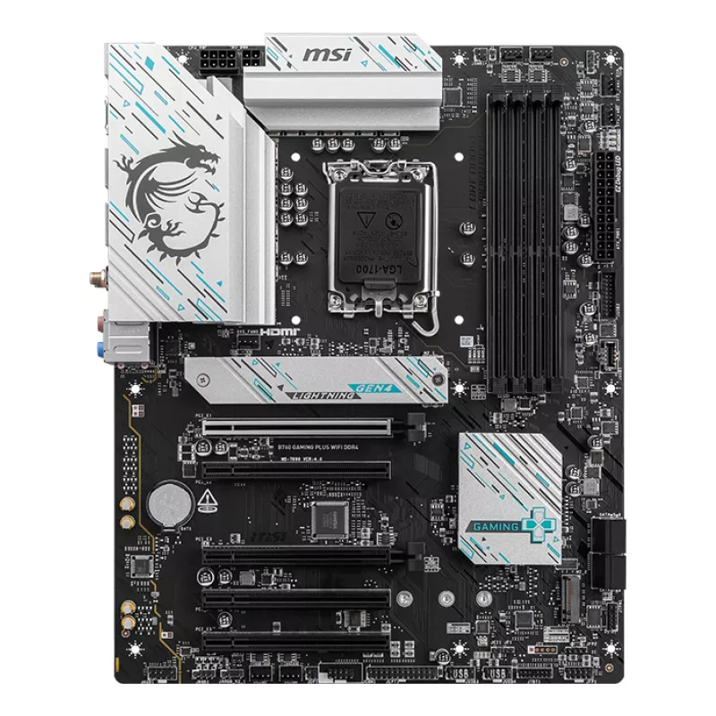 MSI B760 GAMING PLUS WIFI DDR4 -emolevy Intel B760 LGA 1700 ATX