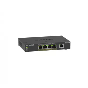 NETGEAR GS305Pv3 hallitsematon Gigabit Ethernet (10/100/1000) Power over Ethernet (PoE) musta