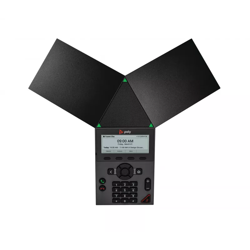 HP Poly Trio 8300 849A0AA IP-neuvottelupuhelin, PoE, Wi-Fi, Bluetooth, USB, 3,5" LCD