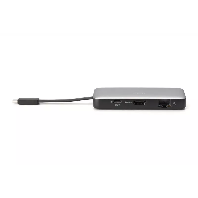DIGITUS USB-C-matkatelakointiasema, 7-porttinen - HDMI / 2x USB-A 3.2 Gen 1 / GbE / SD / MicroSD - 100W USB-C Power Delivery