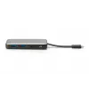 DIGITUS USB-C-matkatelakointiasema, 7-porttinen - HDMI / 2x USB-A 3.2 Gen 1 / GbE / SD / MicroSD - 100W USB-C Power Delivery