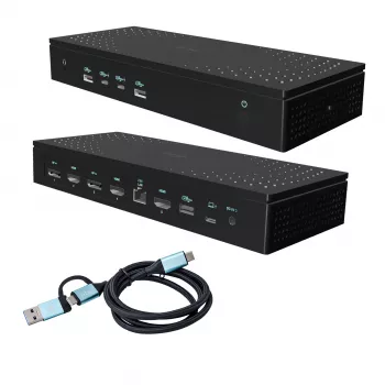 i-tec universaali 5x 4K/60Hz -näyttötelakointiasema + Power Delivery 100W
