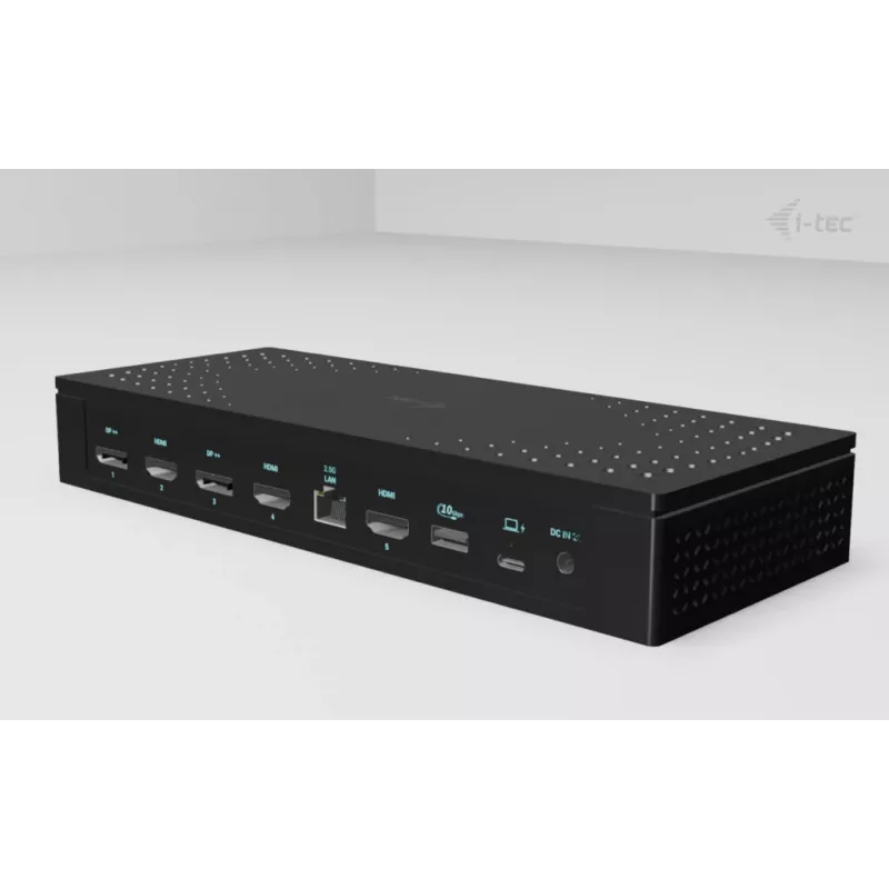 i-tec universaali 5x 4K/60Hz -näyttötelakointiasema + Power Delivery 100W