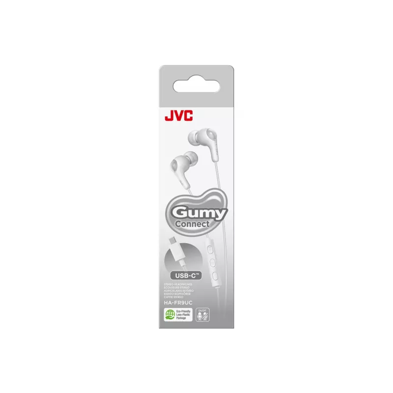 JVC HA-FR9UC headset johdollinen in-ear puhelut/musiikki USB Type-C valkoinen