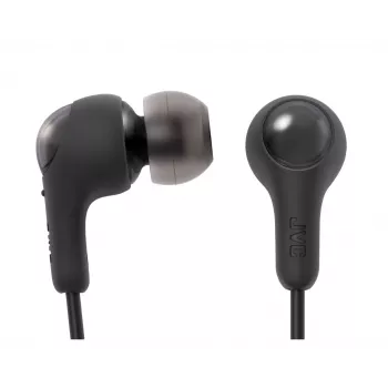 Langalliset nappikuulokkeet mikrofonilla JVC HA-FR9UC, USB-C, 9,2 mm elementit, mikrofoni ja säätimet johdossa, 1,2 m johto, musta