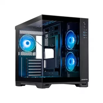 Chieftec Visio GM-30B-TG-OP musta Tempered Glass x 2 Cube musta