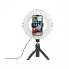 Hama SpotLight Smart 80 II LED-rengasvalo, älypuhelimen setti, minijalustalla