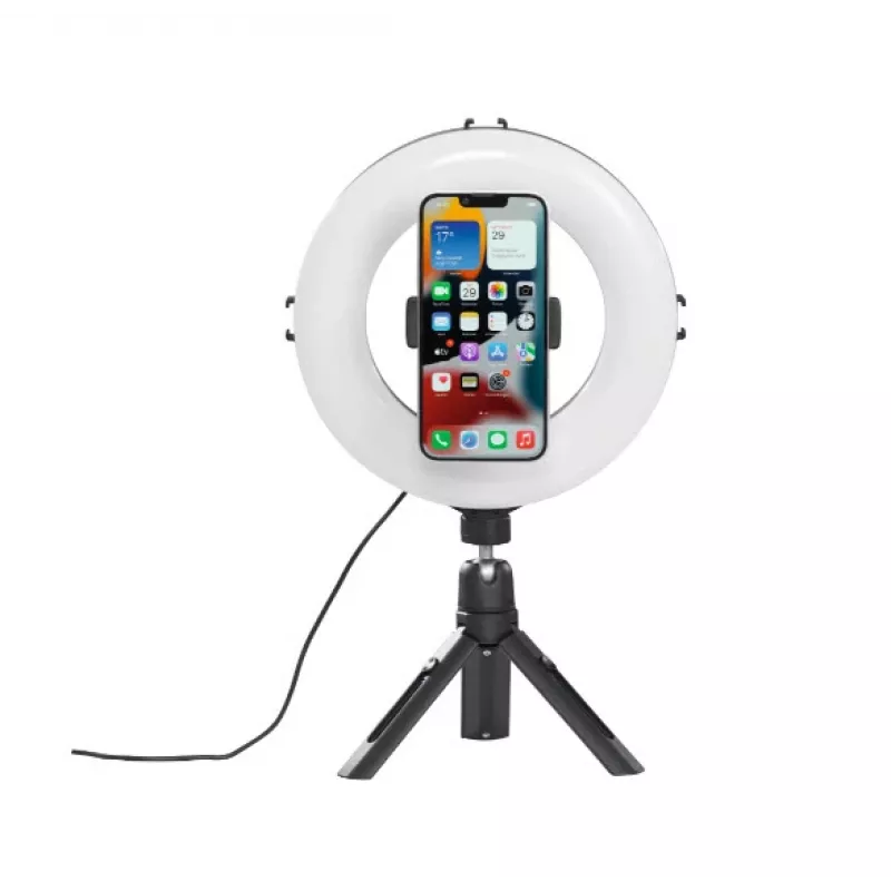 Hama SpotLight Smart 80 II LED-rengasvalo, älypuhelimen setti, minijalustalla