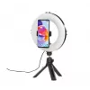 Hama SpotLight Smart 80 II LED-rengasvalo, älypuhelimen setti, minijalustalla