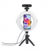 Hama SpotLight Smart 80 II LED-rengasvalo, älypuhelimen setti, minijalustalla