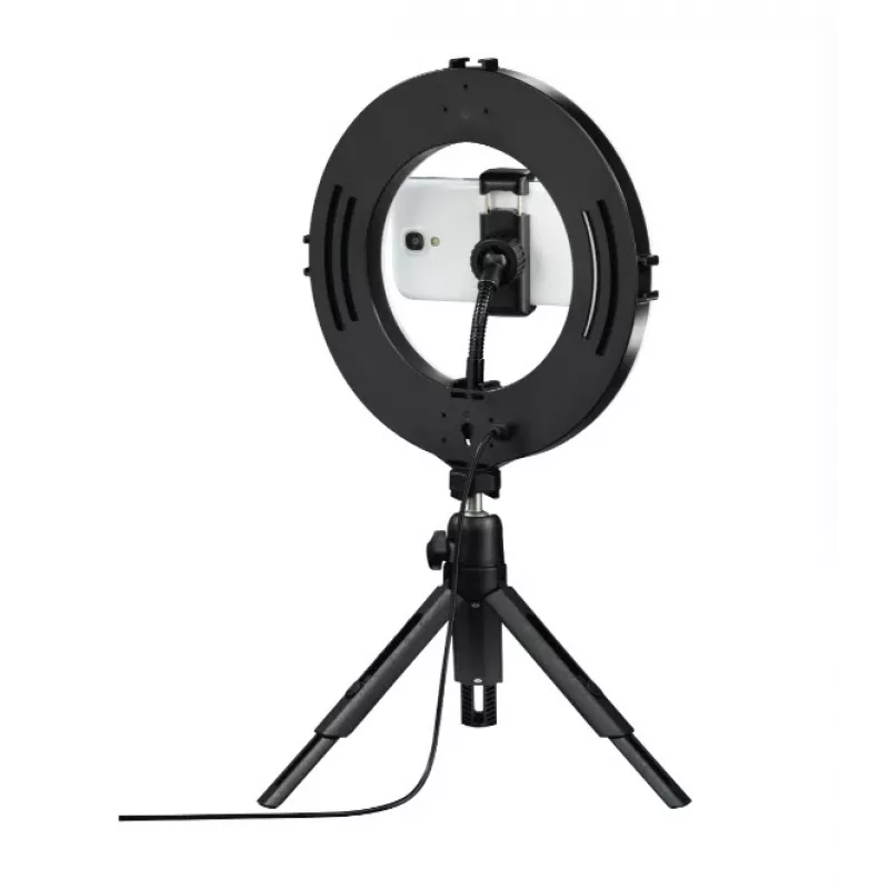 Hama SpotLight Smart 80 II LED-rengasvalo, älypuhelimen setti, minijalustalla