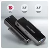 Axagon ADSA-FPX USB-C 10Gbps FAST PORT X sovitin 2,5 inch/3,5 inch SSD/HDD