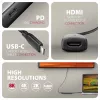 Axagon RVC-HI8KPD, USB-C -> HDMI 2.1 -adapteri, 8K/60Hz, 4K/144Hz, HDR10+, PD100W