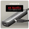Axagon RVC-HI8KPD, USB-C -> HDMI 2.1 -adapteri, 8K/60Hz, 4K/144Hz, HDR10+, PD100W