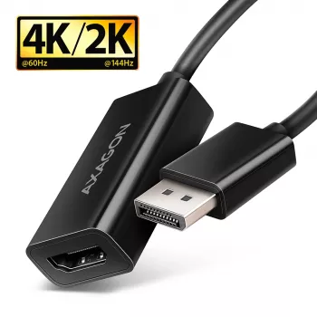 Axagon RVD-HI20N DisplayPort -> HDMI 2.0b -adapteri, 4K/60Hz