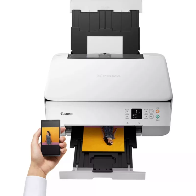 Canon PIXMA TS5351i 4462C106 3-in-1 värimustesuihku-monitoimitulostin, A4, 4800 x 1200 DPI, Wi-Fi, kaksipuolinen tulostus, valkoinen