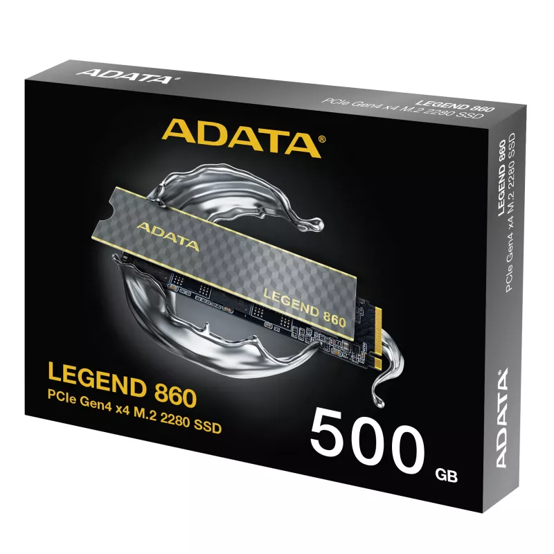 ADATA LEGEND 860 SLEG-860-500GCS sisäinen SSD-asema 500 GB M.2 PCI Express 4.0 NVMe 3D NAND