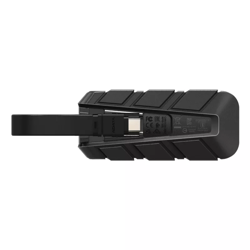 ADATA ulkoinen SSD SC740 2TB Plug&Go sininen 1050/1000 MIL.STD USB Type-C 3.2 Gen 2 (3.1 Gen 2) musta, sininen
