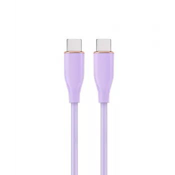 GEMBIRD USB Type-C Power Delivery (PD) 60W -lataus- ja datasilikoonikaapeli, 1,5 m violetti