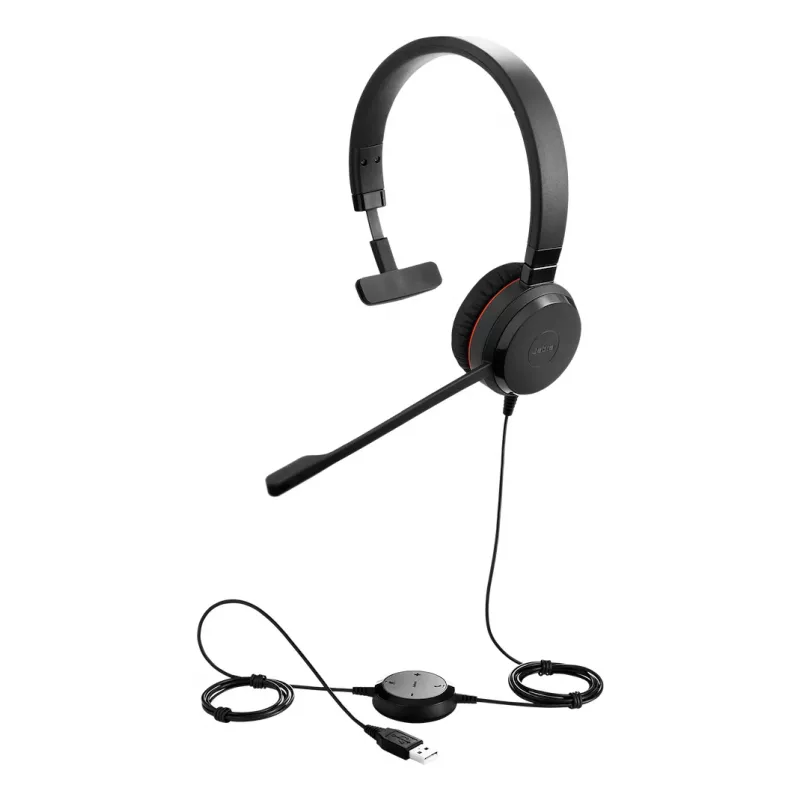 Jabra Evolve 30 II -kuulokemikrofoni johdollinen panta toimisto/callcenter USB Type-C / USB Type-A musta