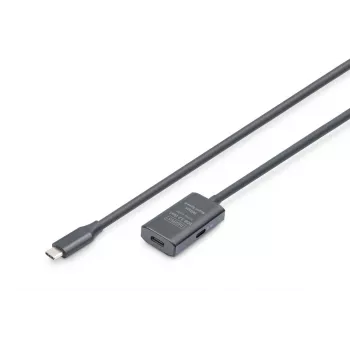 DIGITUS aktiivinen USB-C-jatkokaapeli – 5G USB 3.2 Gen1 USB-C – USB-C (M/F) – 5 m
