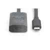 DIGITUS aktiivinen USB-C-jatkokaapeli – 5G USB 3.2 Gen1 USB-C – USB-C (M/F) – 5 m