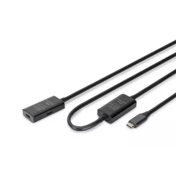 DIGITUS aktiivinen USB-C-jatkokaapeli - 5G USB 3.2 Gen1 USB-C - USB-C (M/F) - 10 m