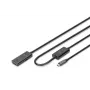 DIGITUS aktiivinen USB-C-jatkokaapeli – 5G USB 3.2 Gen1 USB-C – USB-A (M/F) – 10 m