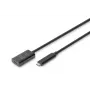 DIGITUS aktiivinen USB-C-jatkokaapeli – 10G USB 3.2 Gen2 USB-C – USB-C (M/F) – 5 m