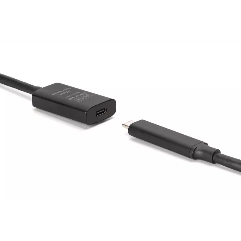 DIGITUS aktiivinen USB-C-jatkokaapeli – 10G USB 3.2 Gen2 USB-C – USB-C (M/F) – 5 m