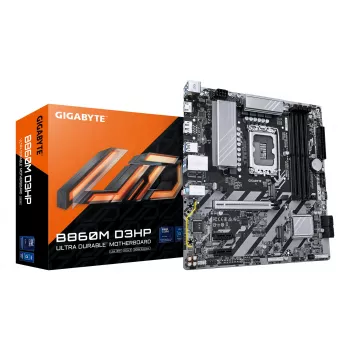 GIGABYTE B860M D3HP -emolevy - Intel Core Ultra -sarjan suorittimet, 4+1+2+1 vaiheen VRM, jopa 9066MHz DDR5, 2xPCIe 4.0 M.2, GbE LAN, USB 3.2 Gen 1