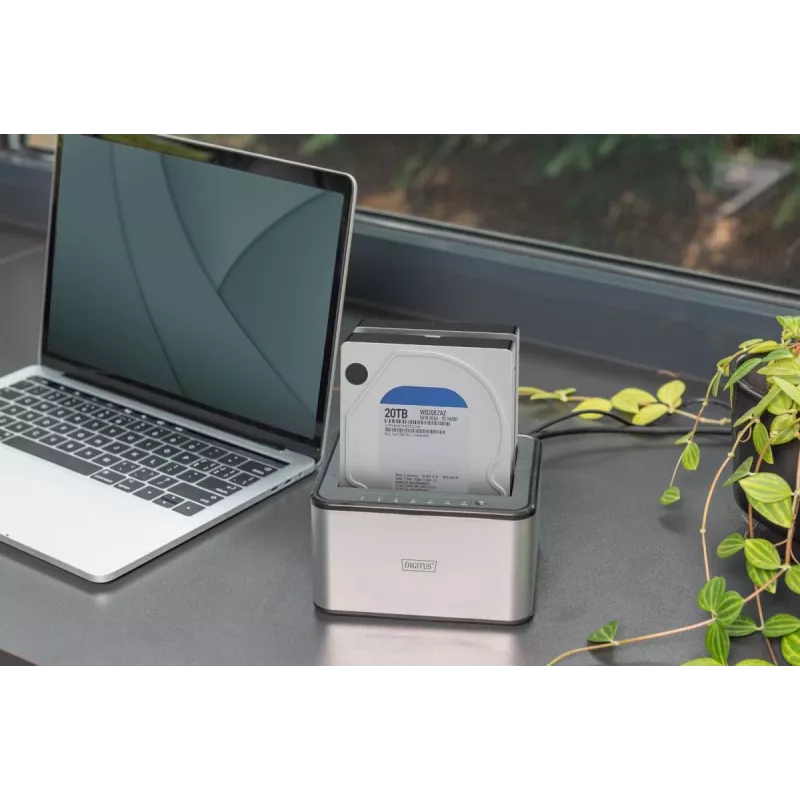 DIGITUS SATA-telakka USB 3.0 – 2-porttinen 2,5