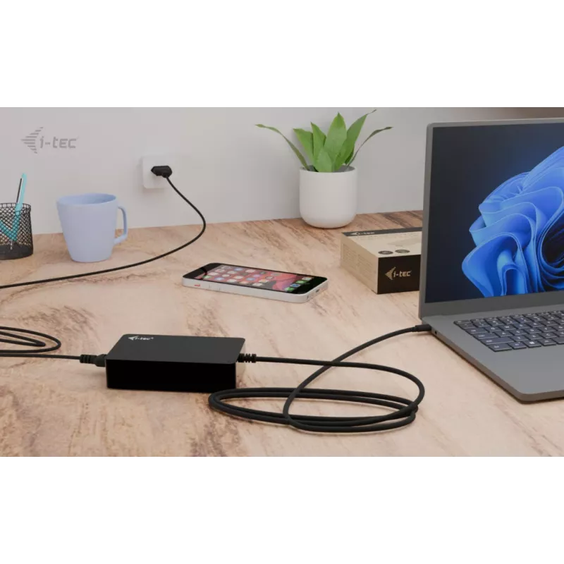 i-tec yleislaturi USB-C PD 3.1 140 W, sisäkäyttö, vaihtovirta, 28 V, 5 A, musta