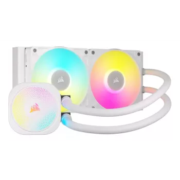 CORSAIR CPU-jäähdytin - iCUE Link Titan 240 RX RGB AIO nestejäähdytin - valkoinen