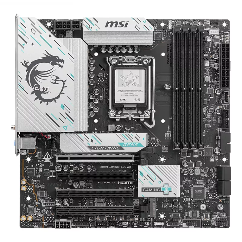 MSI B860M GAMING PLUS WIFI -emolevy Intel B860 LGA 1851 (Socket V1) micro ATX
