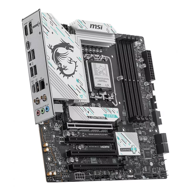 MSI B860M GAMING PLUS WIFI -emolevy Intel B860 LGA 1851 (Socket V1) micro ATX